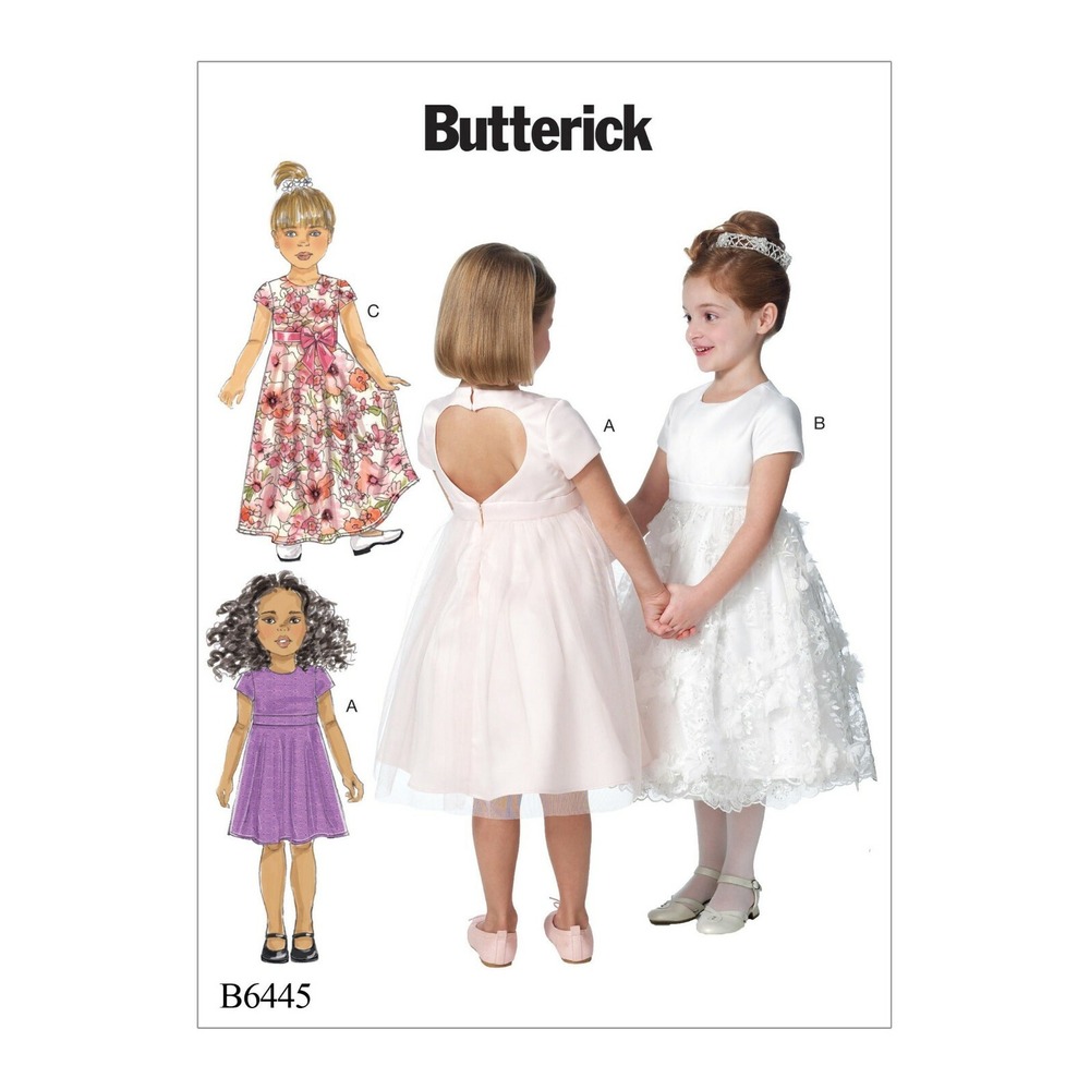 Butterick Children's/Girls Dresses R10051, Size CL (6-7-8)
